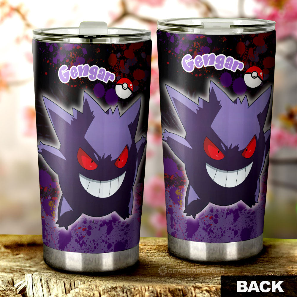 Gengar Tumbler Cup Custom Tie Dye Style Car Accessories