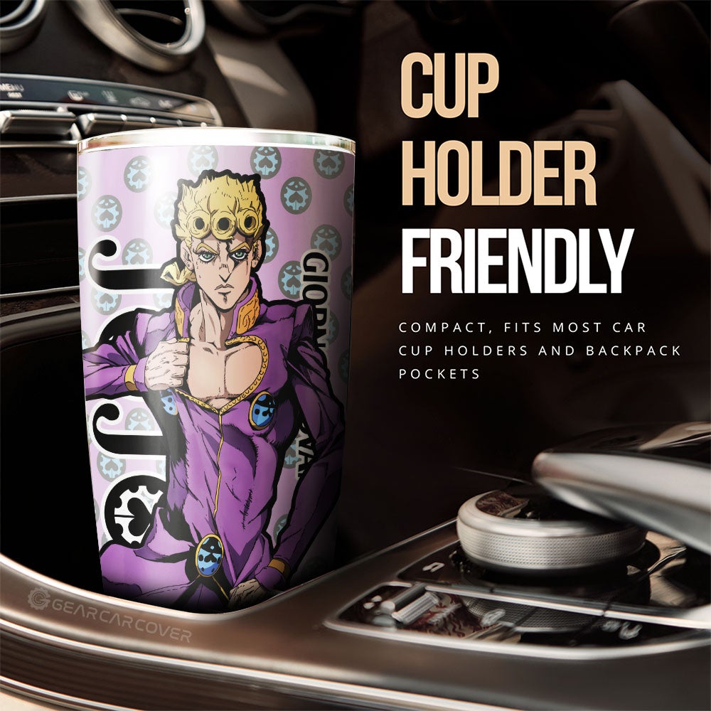 Giorno Giovanna Tumbler Cup Custom JoJo's Bizarre Adventure Anime Car Accessories