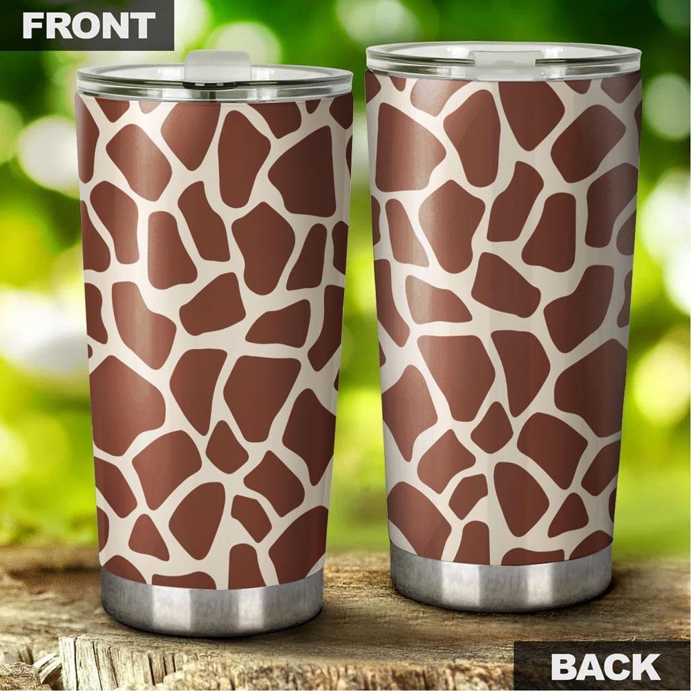 Giraffe Tumbler Stainless Steel Skin Pattern