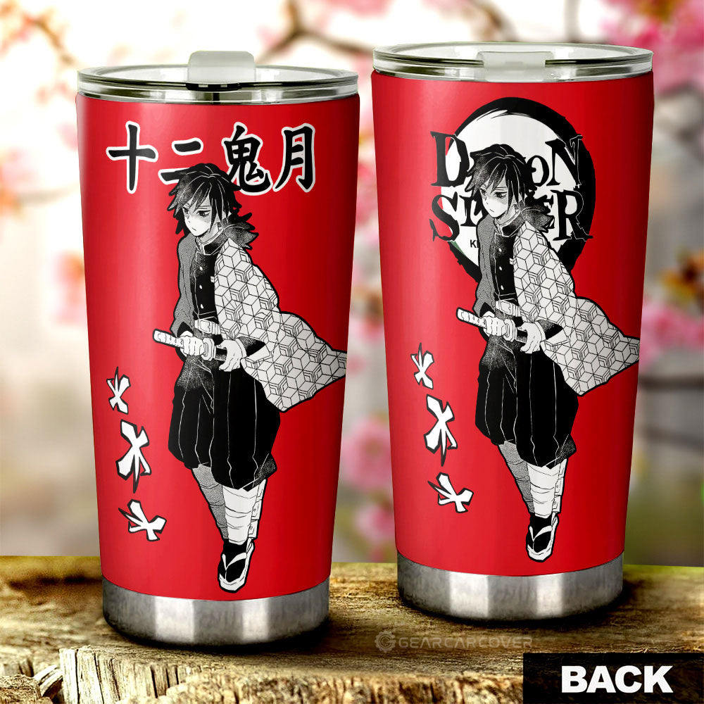 Giyuu Tomioka Tumbler Cup Custom Demon Slayer Anime Car Accessories Manga Style For Fans