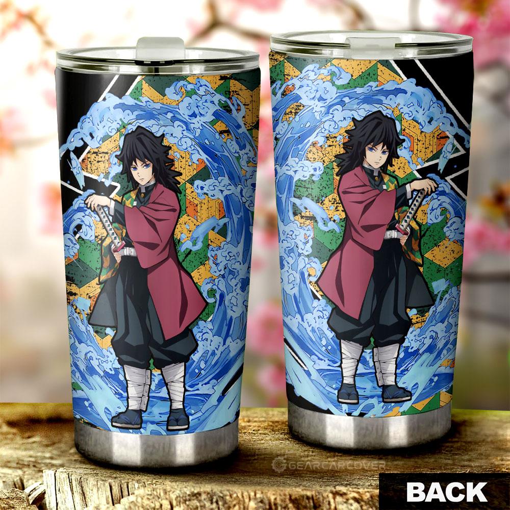 Giyuu Tumbler Cup Custom Water Breathing Skill Demon Slayer Anime Car Accessories