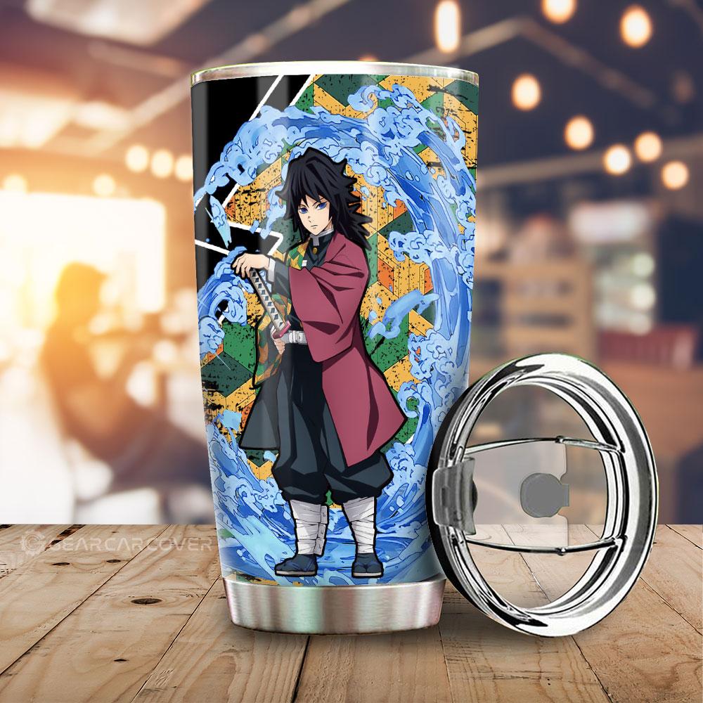 Giyuu Tumbler Cup Custom Water Breathing Skill Demon Slayer Anime Car Accessories