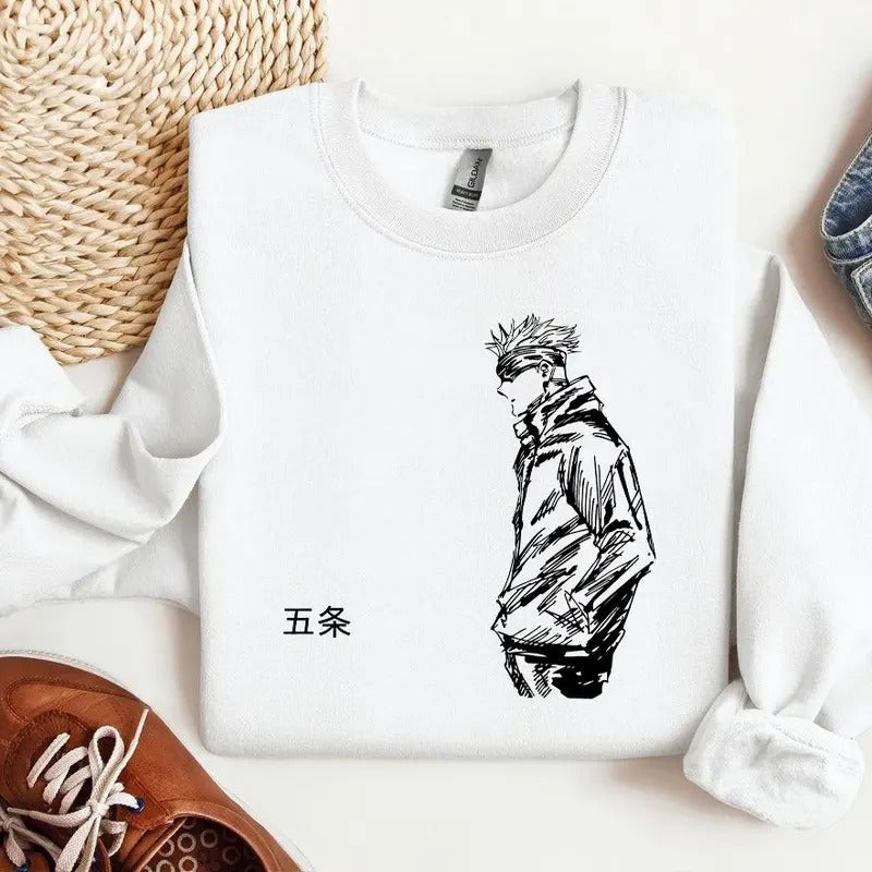 Gojo JJK T-shirt, Anime Lovers Sweatshirt Hoodie, Sweatshirt, Hoodie