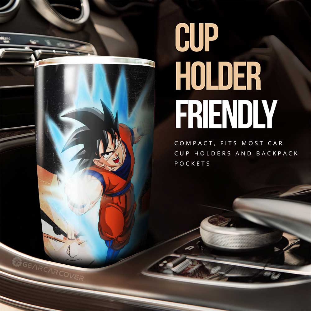 Goku And Chichi Tumbler Cup Custom Dragon Ball Anime Car Interior Accessories