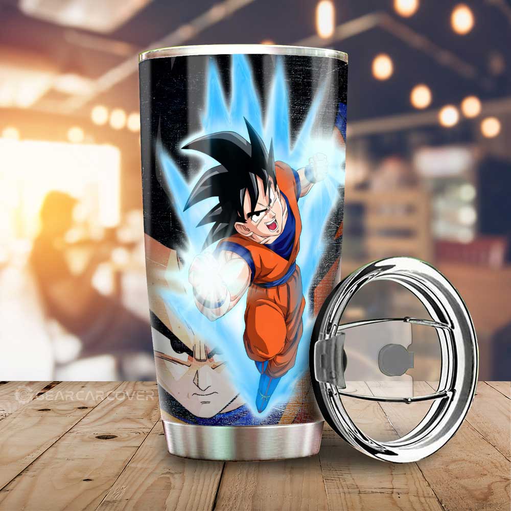Goku And Chichi Tumbler Cup Custom Dragon Ball Anime Car Interior Accessories