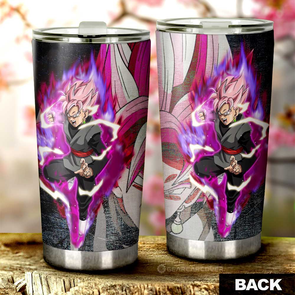 Goku Black Rose Tumbler Cup Custom Dragon Ball Anime Car Interior Accessories