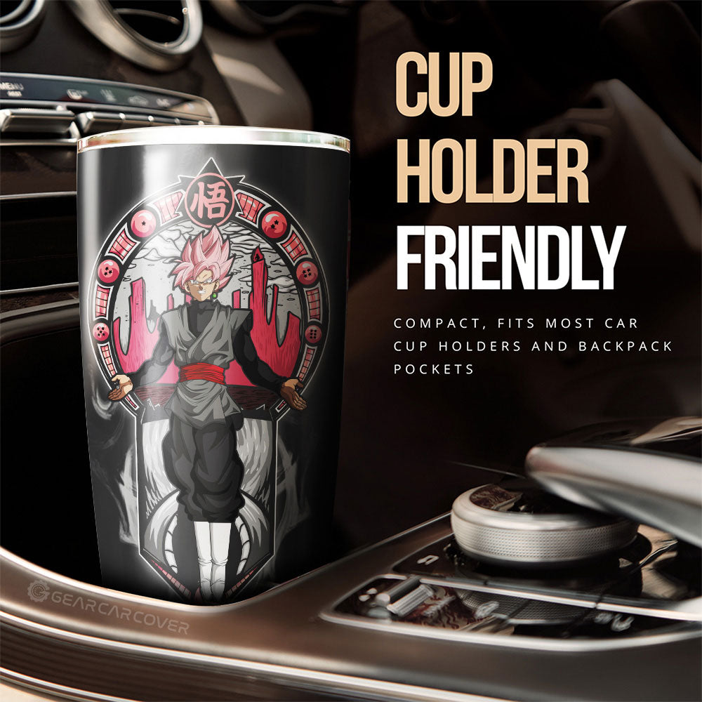 Goku Black Rose Tumbler Cup Custom Dragon Ball Car Interior Accessories