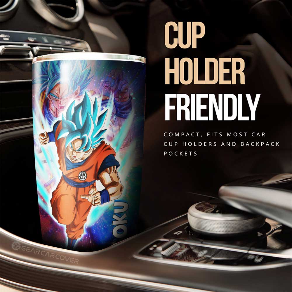 Goku Blue Tumbler Cup Custom Car Accessories