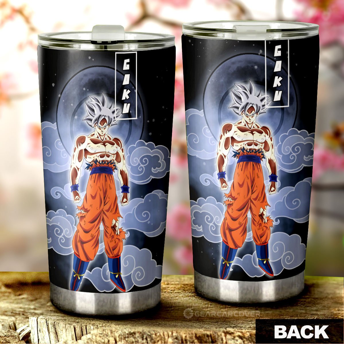 Goku Ultra Instinct Tumbler Cup Custom Dragon Ball Anime Car Accessories