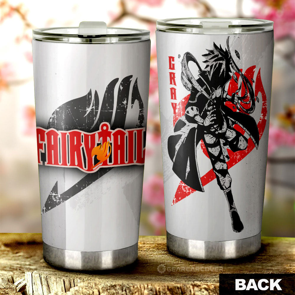Gray Fullbuster Tumbler Cup Custom Car Interior Accessories