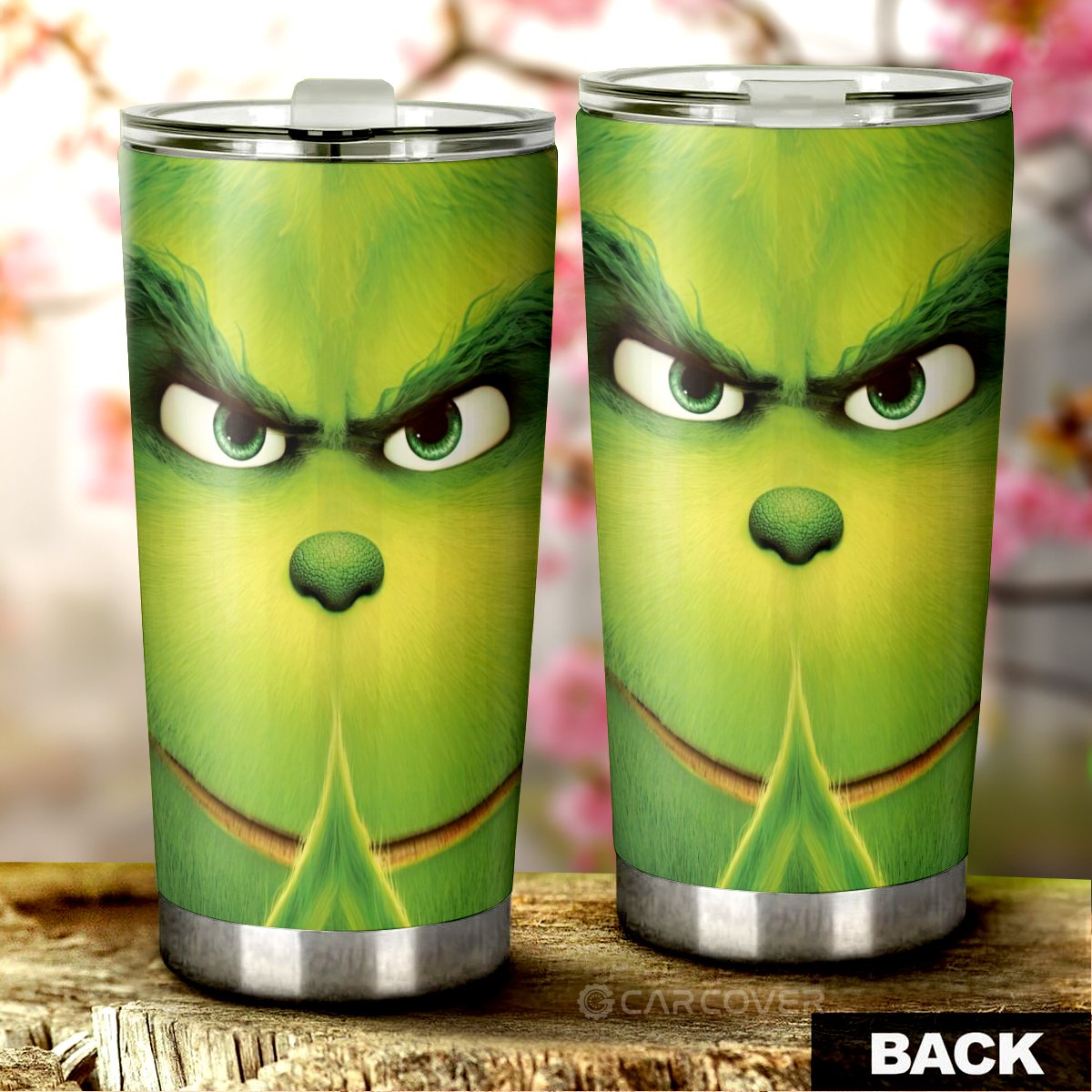 Grinch Tumbler Cup Custom Car Interior Accessories Christmas Decorations