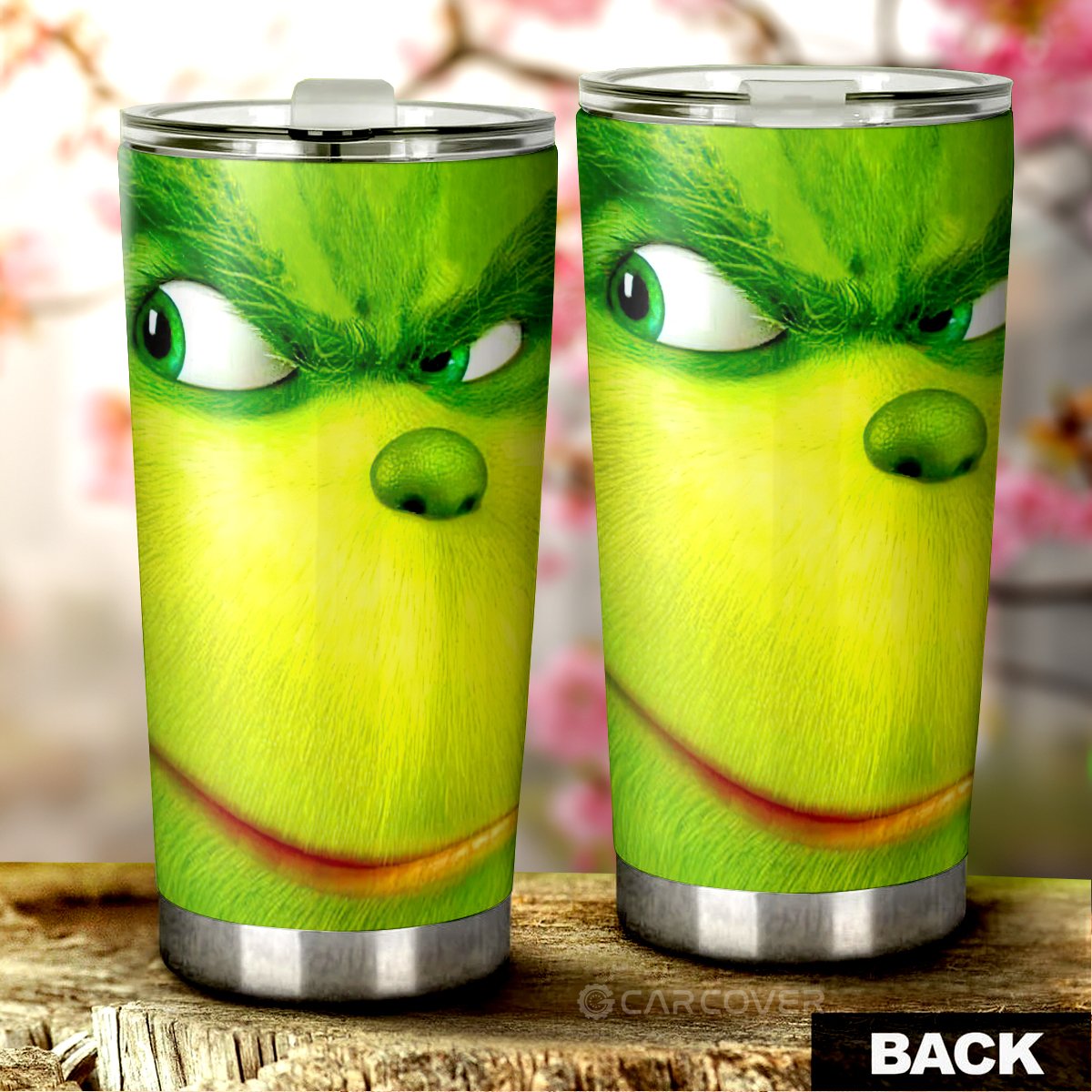 Grinch Tumbler Cup Custom Christmas Car Interior Accessories