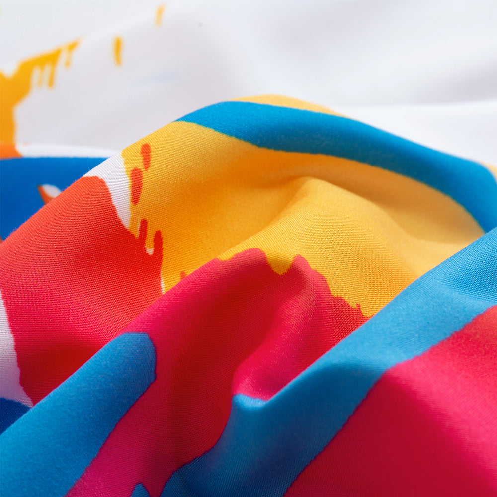 3D Basketball Colorful Watercolor Quilt Cover Set Bedding Set Duvet Cover Pillowcases 26