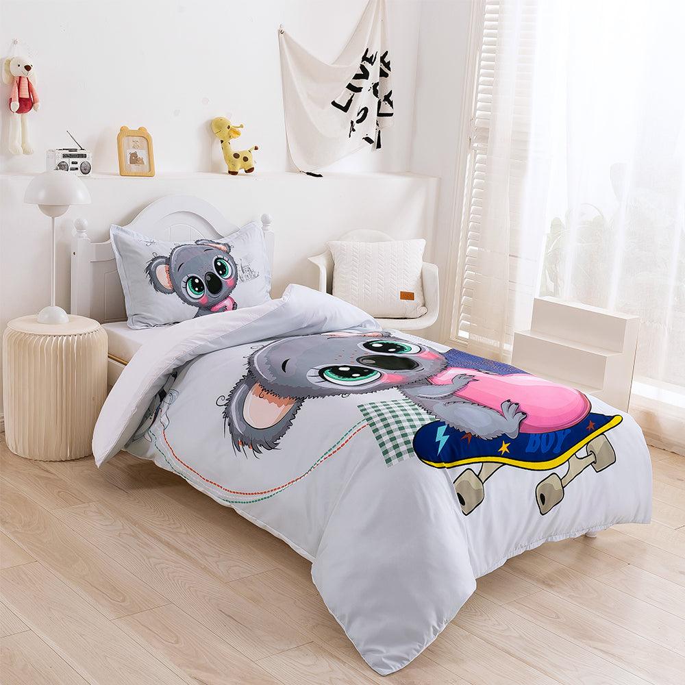 3D Cartoon Animal Koala Quilt Cover Set Bedding Set Duvet Cover Pillowcases 355