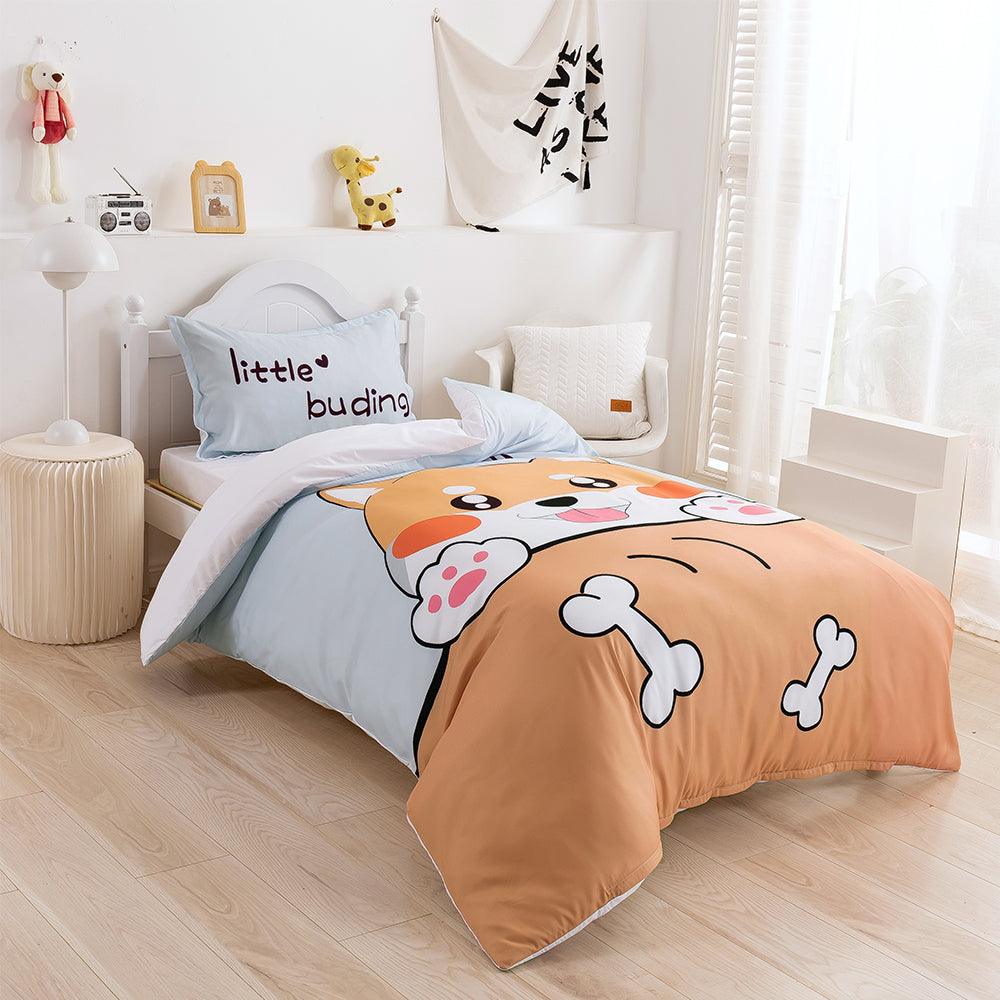 3D Cartoon Animal Dog Bone Quilt Cover Set Bedding Set Duvet Cover Pillowcases 358