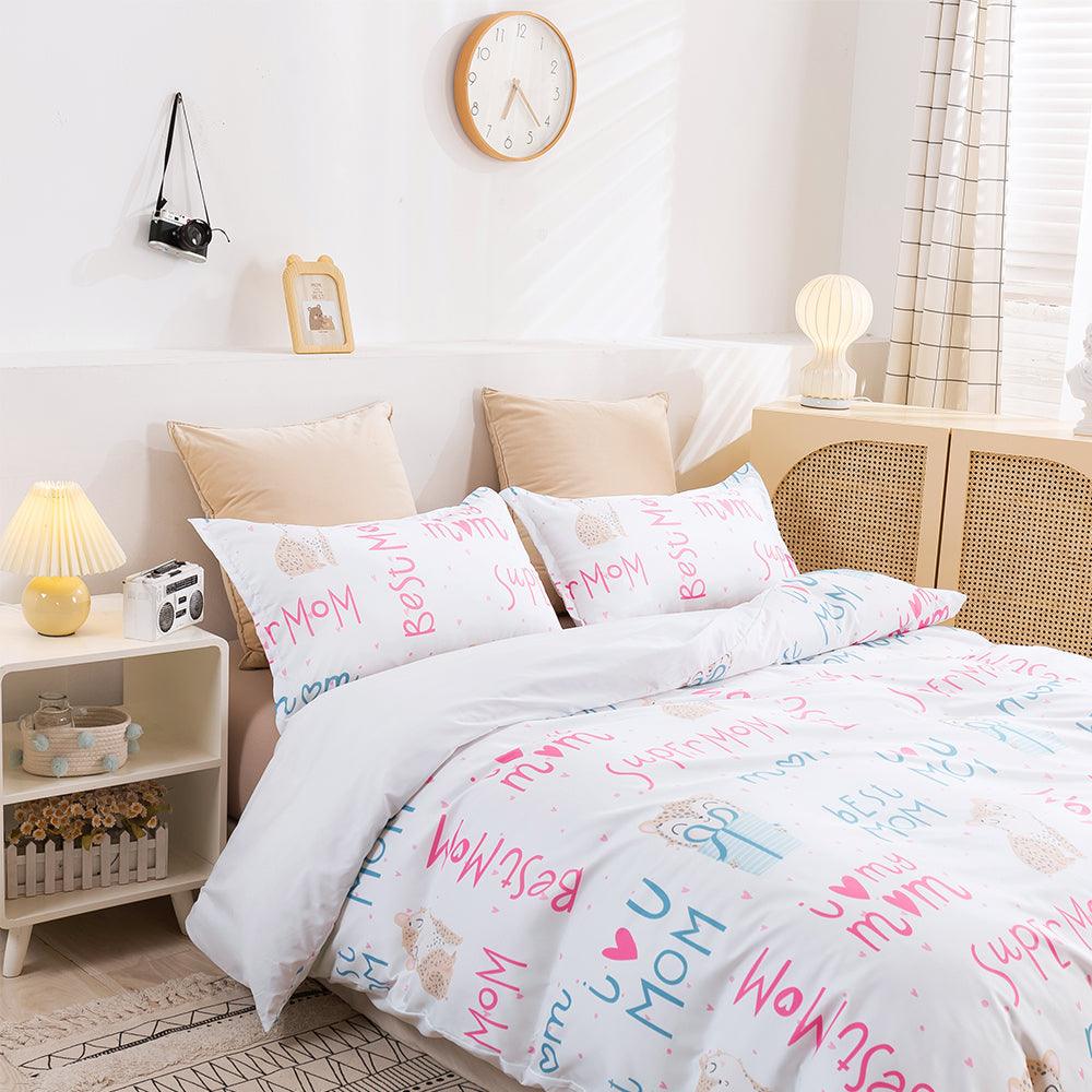 3D Abstract Colorful Alphabet Quilt Cover Set Bedding Set Duvet Cover Pillowcases 432