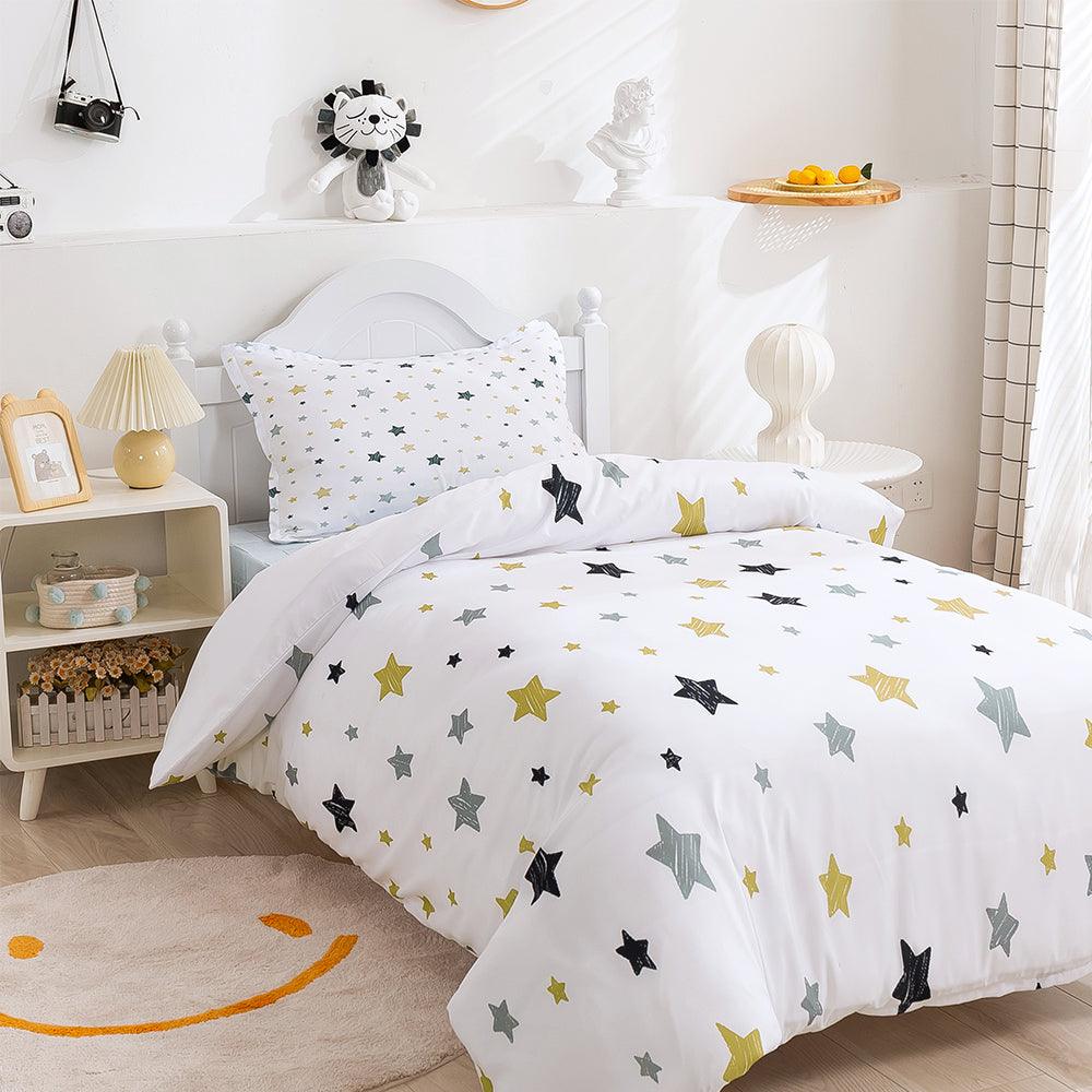 3D Cartoon Color Star Quilt Cover Set Bedding Set Duvet Cover Pillowcases 377