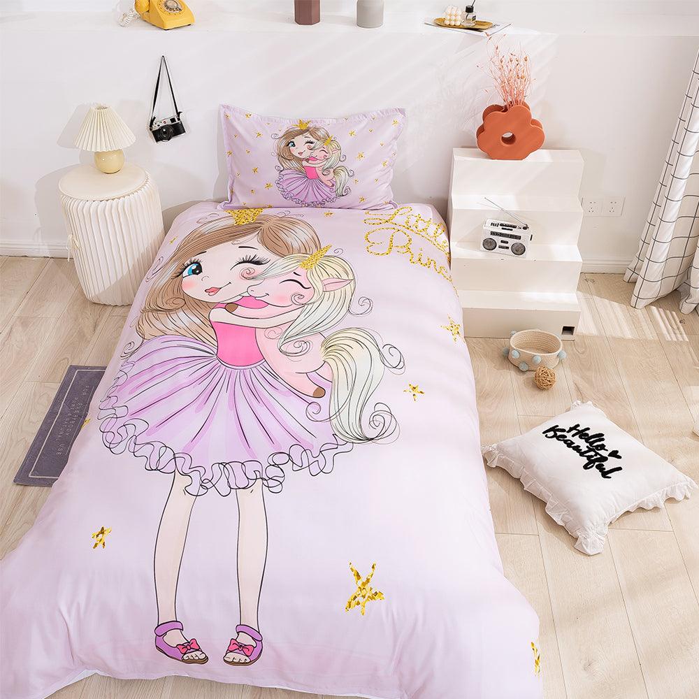 3D Cartoon Girl Quilt Cover Set Bedding Set Duvet Cover Pillowcases 87