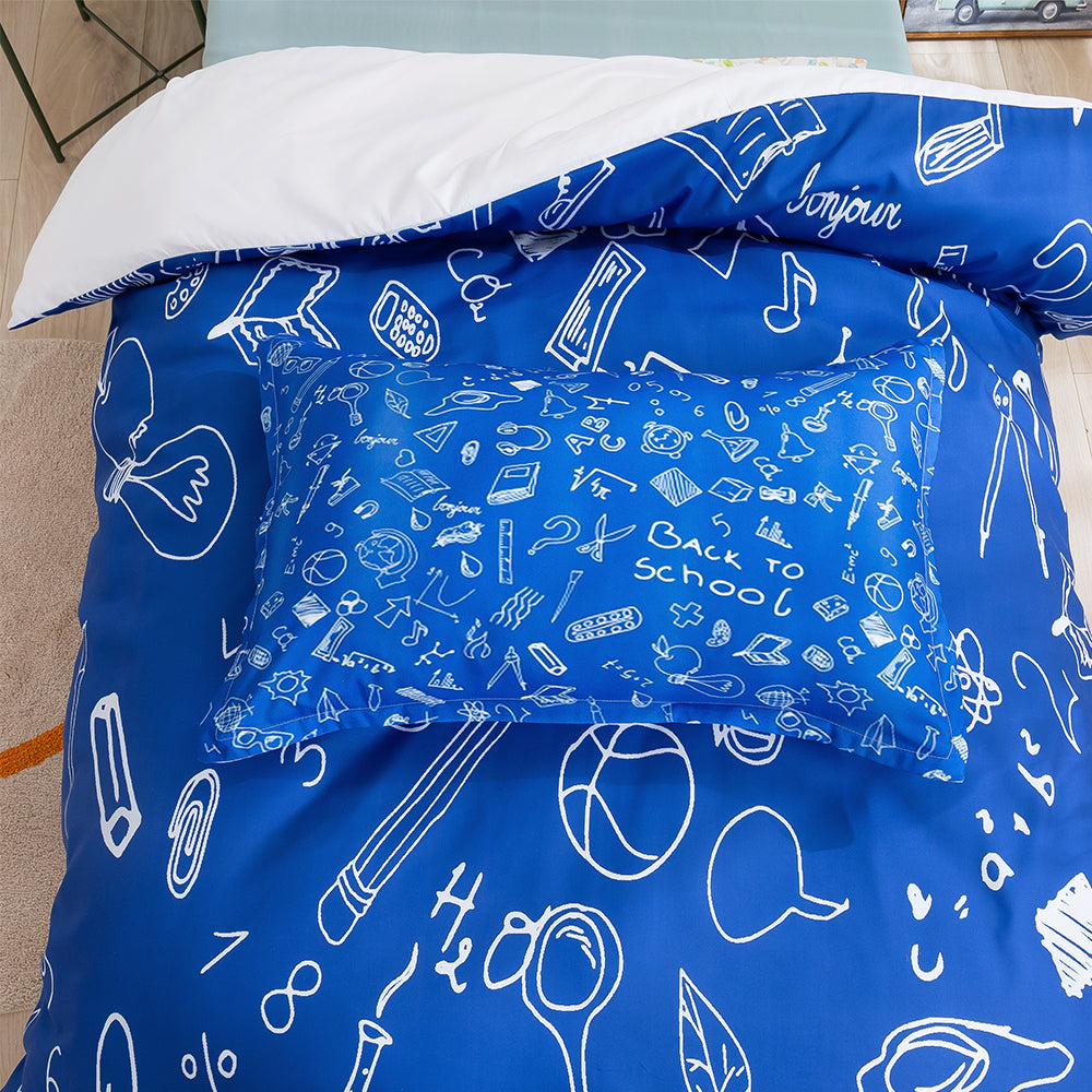 3D Blue Science Hand Drawn Quilt Cover Set Bedding Set Duvet Cover Pillowcases 267