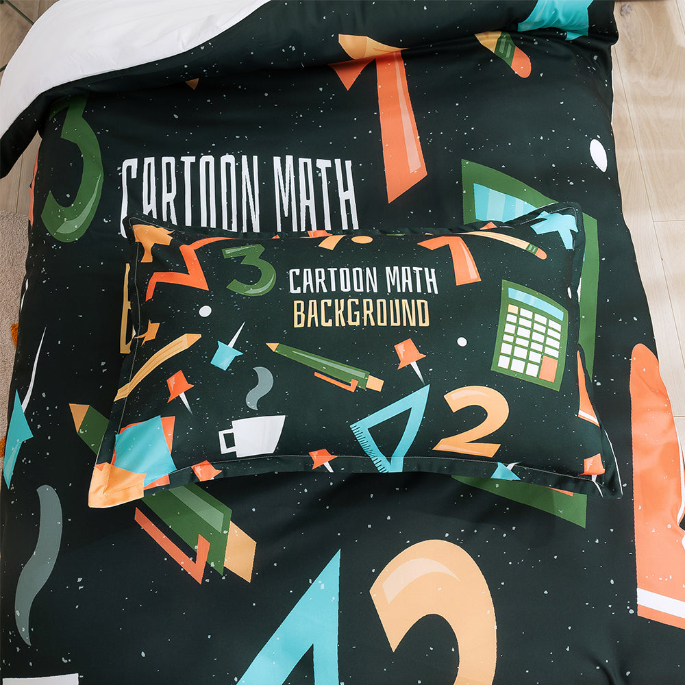 3D Cartoon Math Quilt Cover Set Bedding Set Duvet Cover Pillowcases 271
