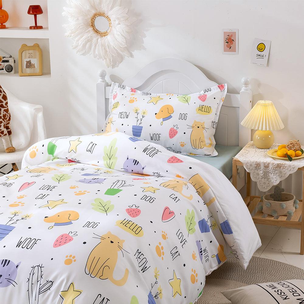 3D Cartoon Color Animal Quilt Cover Set Bedding Set Duvet Cover Pillowcases 240