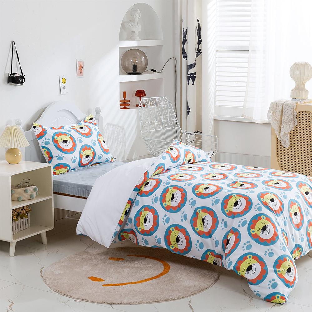 3D Cartoon Animal Lion Quilt Cover Set Bedding Set Duvet Cover Pillowcases 478