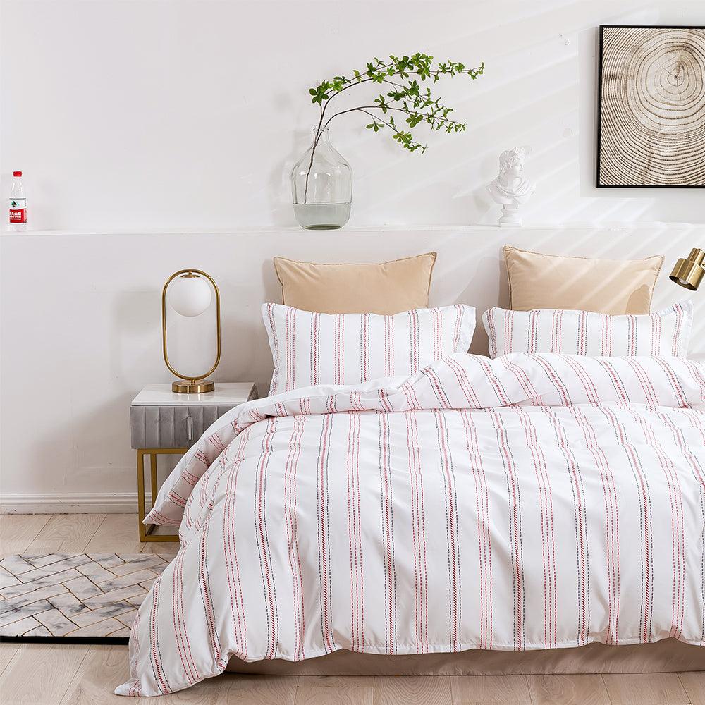 3D Abstract Geometric Line Quilt Cover Set Bedding Set Duvet Cover Pillowcases 448