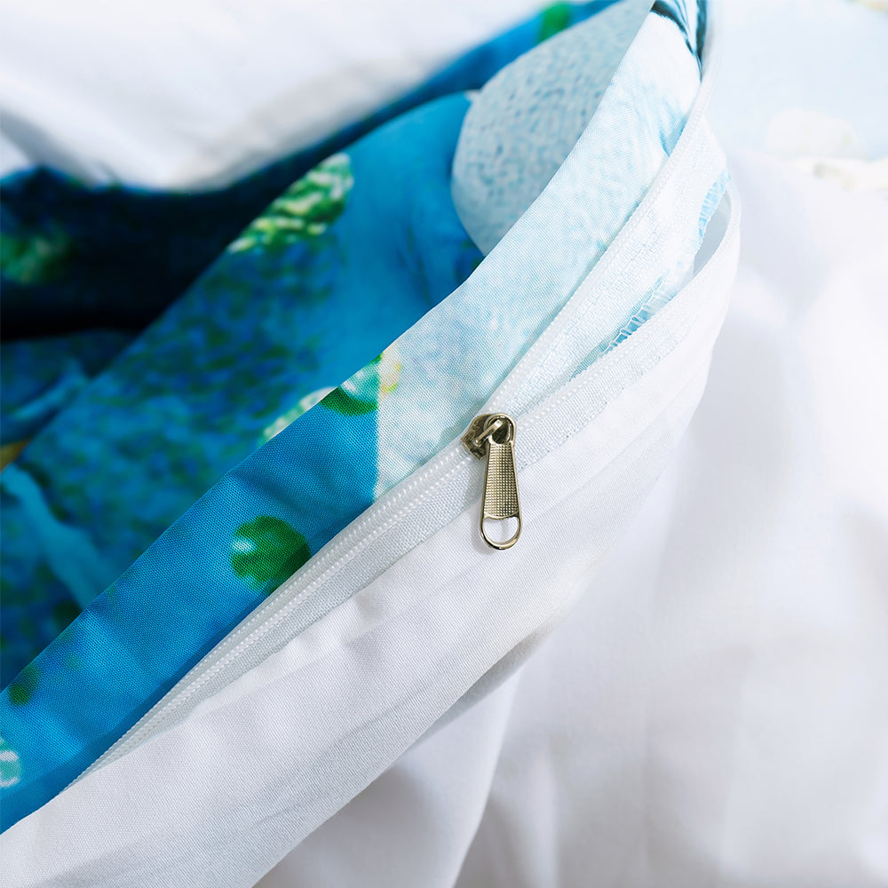 3D Blue Golden Abstract Quilt Cover Set Bedding Set Duvet Cover Pillowcases 310