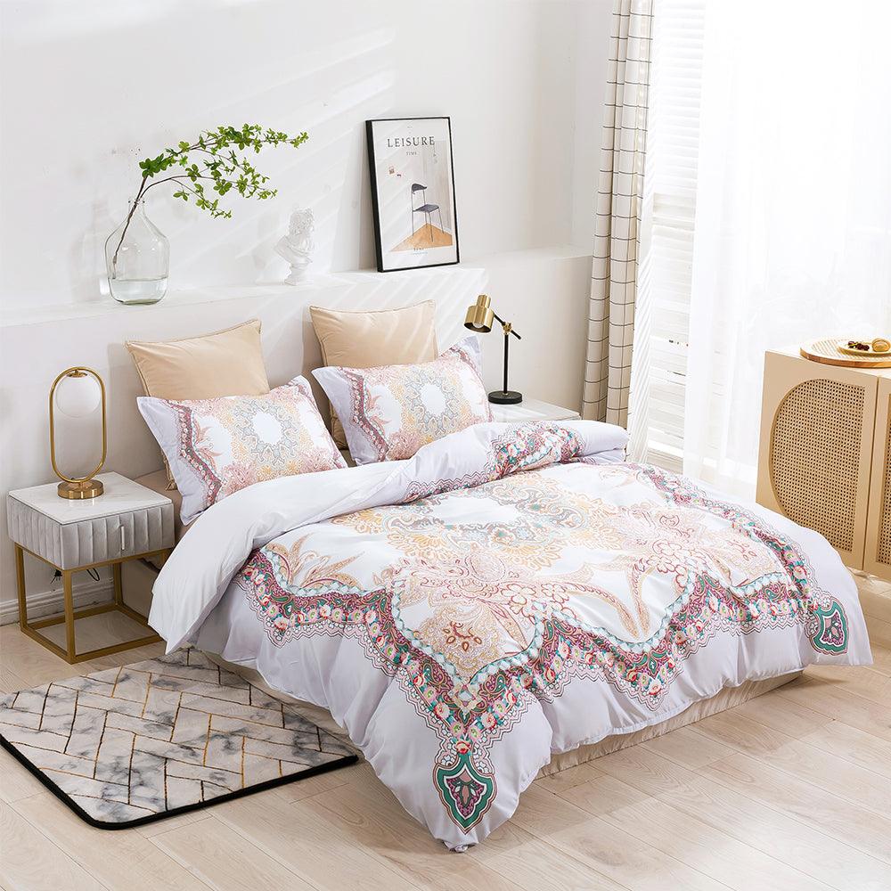 3D Abstract Color Floral Quilt Cover Set Bedding Set Duvet Cover Pillowcases 451