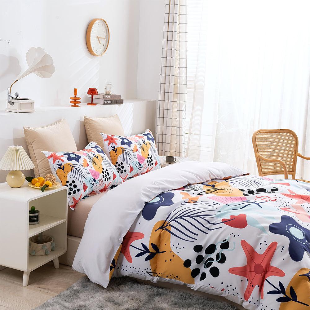 3D Cartoon Color Floral Quilt Cover Set Bedding Set Duvet Cover Pillowcases 267