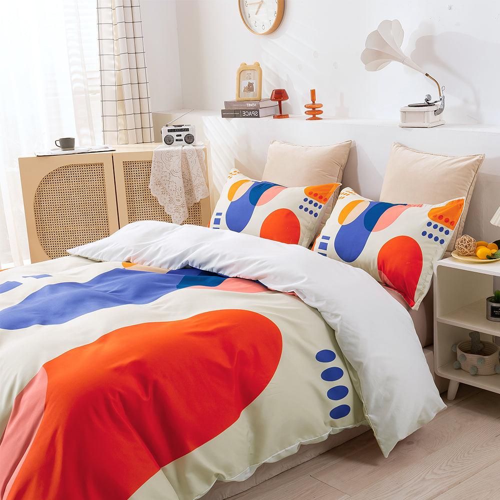 3D Abstract Color Geometry Quilt Cover Set Bedding Set Duvet Cover Pillowcases 261