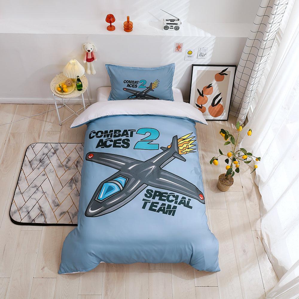 3D Cartoon Airplane Pattern Quilt Cover Set Bedding Set Duvet Cover Pillowcases 175