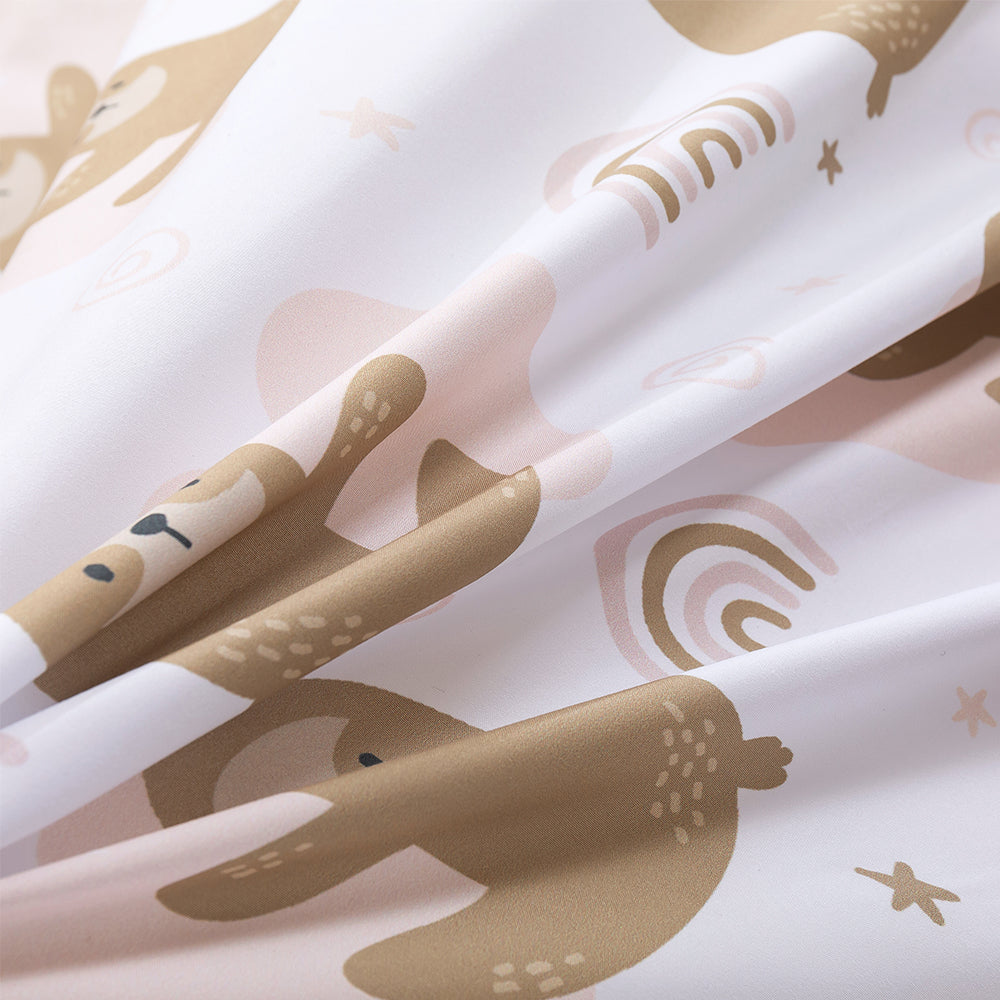 3D Bradypod Rainbow Pattern Cartoon Quilt Cover Set Bedding Set Duvet Cover Pillowcases 150