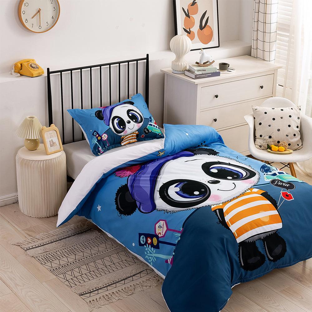 3D Cartoon Animal Panda Quilt Cover Set Bedding Set Duvet Cover Pillowcases 203