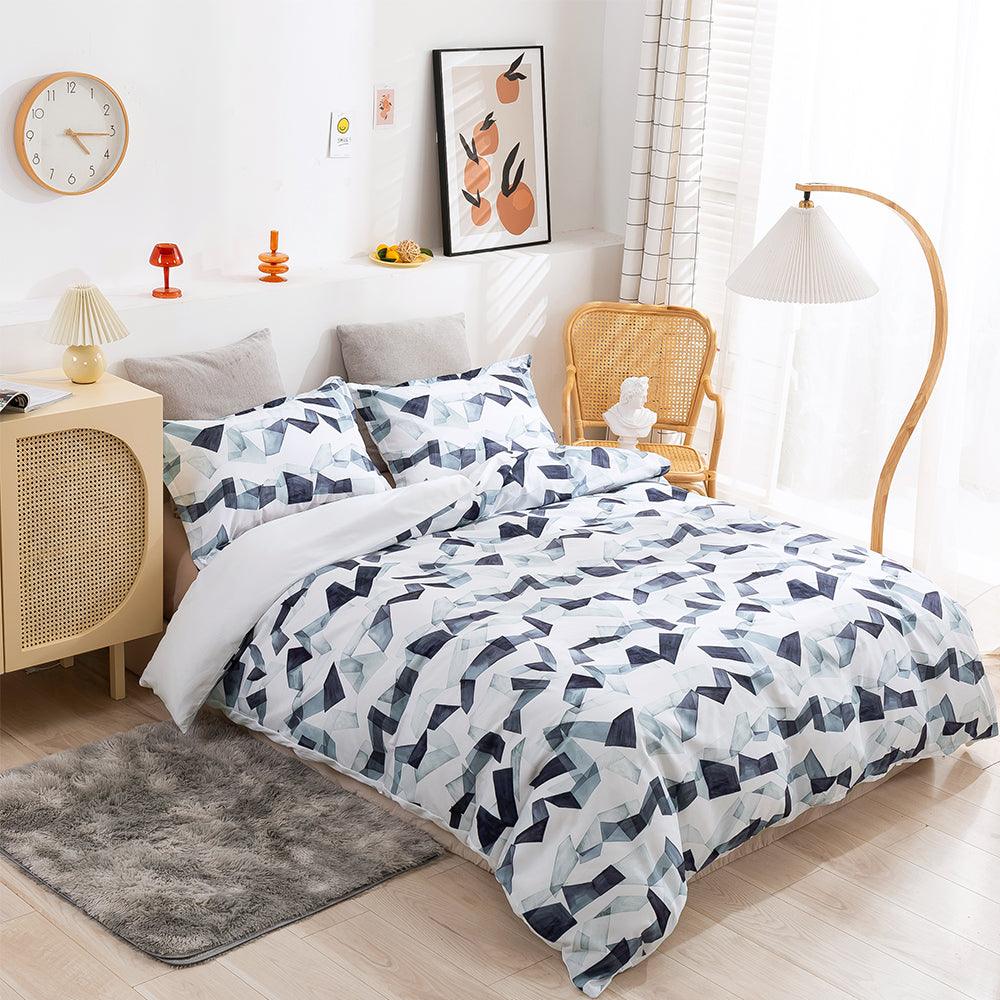 3D Abstract Geometric Pattern Quilt Cover Set Bedding Set Duvet Cover Pillowcases 301
