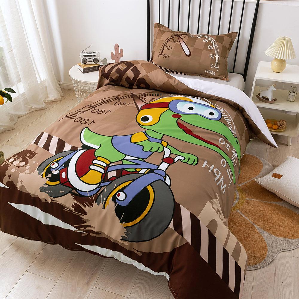 3D Cartoon Animal Crocodile Quilt Cover Set Bedding Set Duvet Cover Pillowcases 328