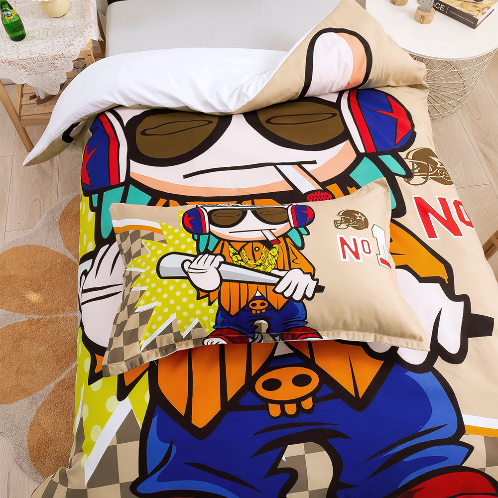 3D Animal Baseball Cartoon Quilt Cover Set Bedding Set Duvet Cover Pillowcases 220