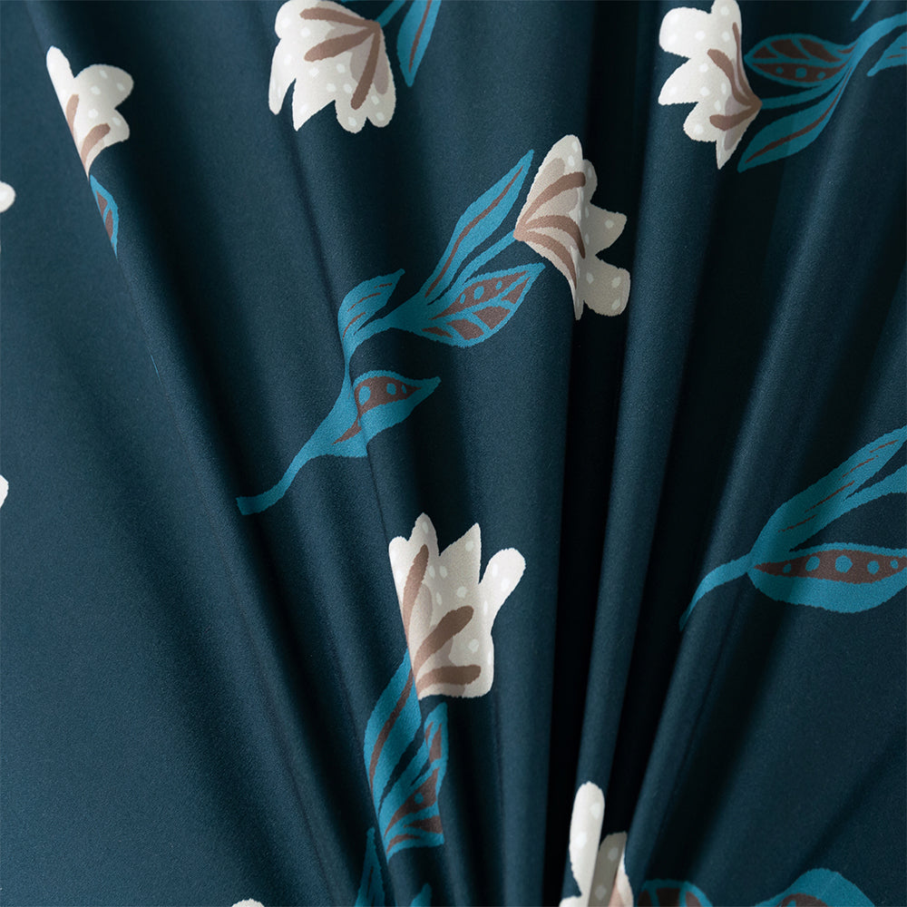 3D Blue Floral Plants Pattern Quilt Cover Set Bedding Set Duvet Cover Pillowcases 408