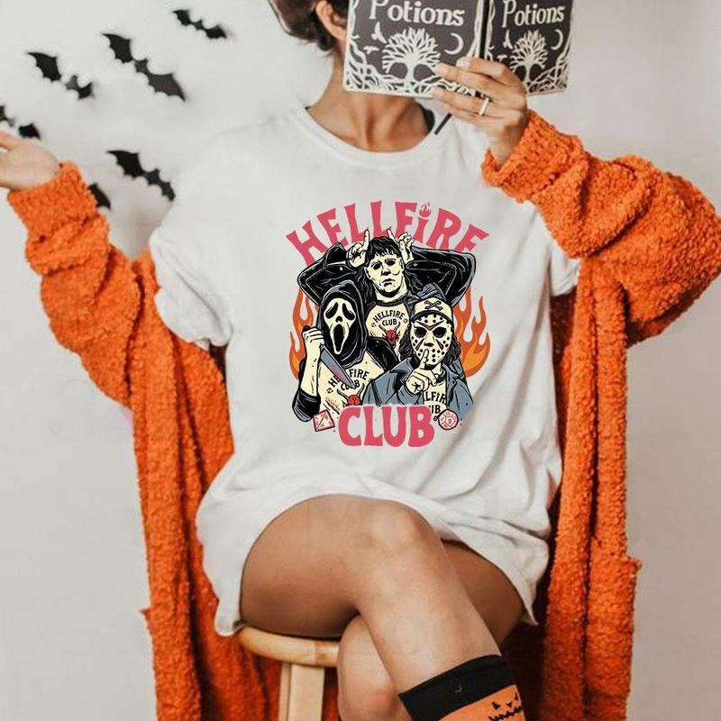 Hellfire Club Halloween Sweatshirt Hoodie Shirt, Halloween Shirt Sweatshirt, Hoodie, Comfort Colors