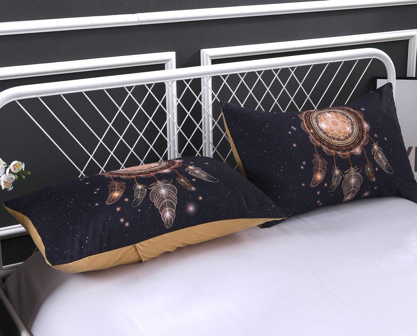 3D Black Dream Catcher Quilt Cover Set Bedding Set Pillowcases 16