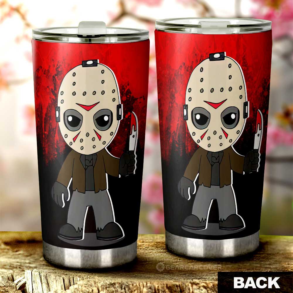 Jason Voorhees Tumbler Cup Custom Halloween Characters Car Interior Accessories
