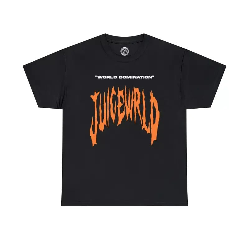 Juice World Domination Shirt Vintage Hip Hop Rap Menswear Top