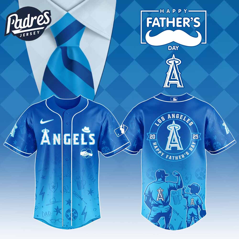 Los Angeles Angels MLB x Fathers Day Baseball Jersey - Padres Jersey Oasis: Elevate Your Baseball Style Game