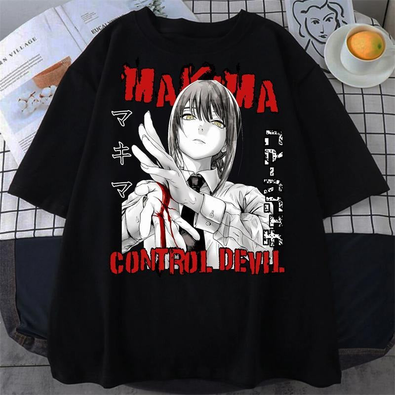 Makima Control Devi Tee | Chainsaw man Anime Tshirt Sweatshirt, Hoodie, Comfort Colors