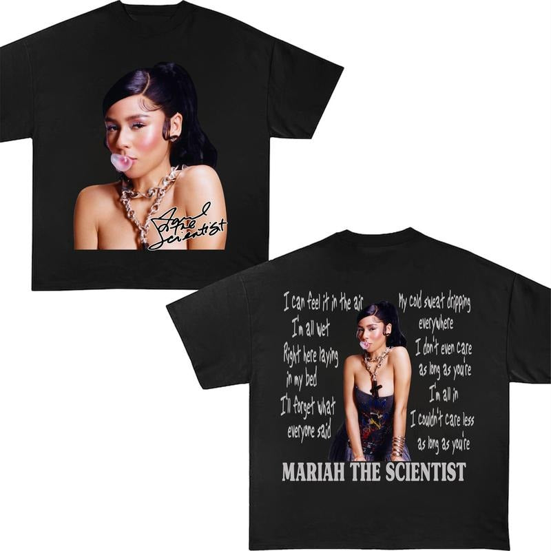 Mariah Vibes Retro T-Shirt Burning Blues Music Clothings Trendy Streatwear Gift