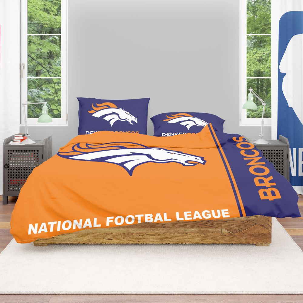 Buy NFL Denver Broncos Bedding Comforter Set | Up to 50% Off