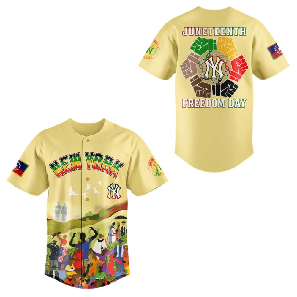 NY Yankees Juneteenth Freedom Day 2025 Jersey - Grishko.com