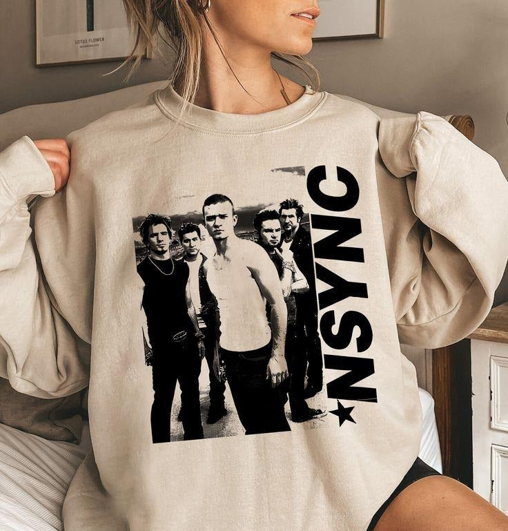 Nnyc90s Boy Band Unisex Sweatshirt - Nsync, Backstreet Boys, and More - Fans Merch, Gift for Fans