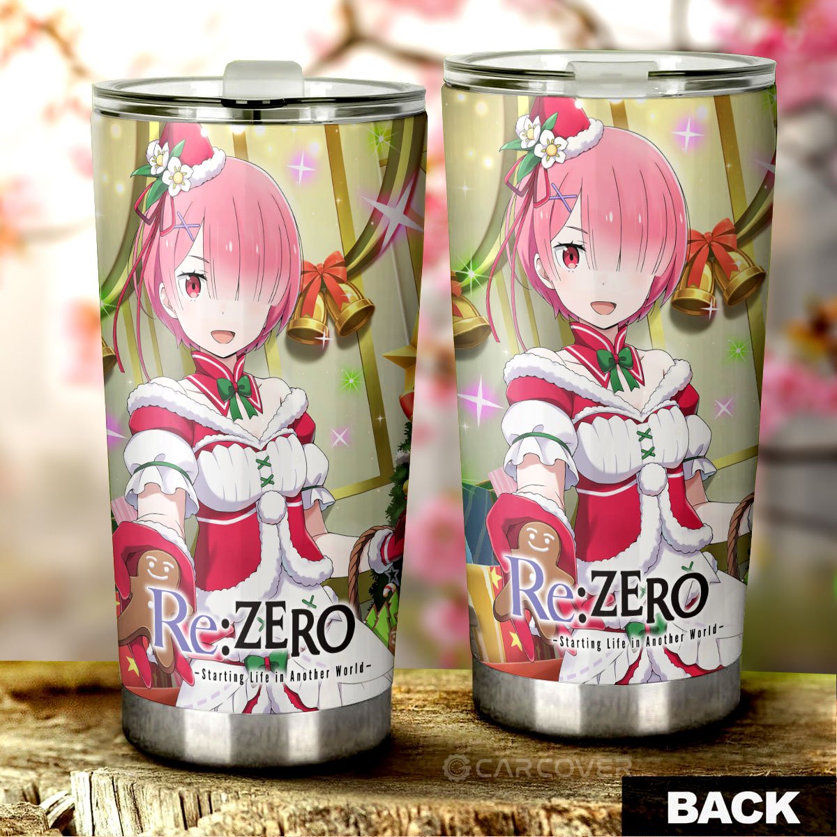 Re:Zero Ram Tumbler Cup Custom Christmas Anime Car Accessories