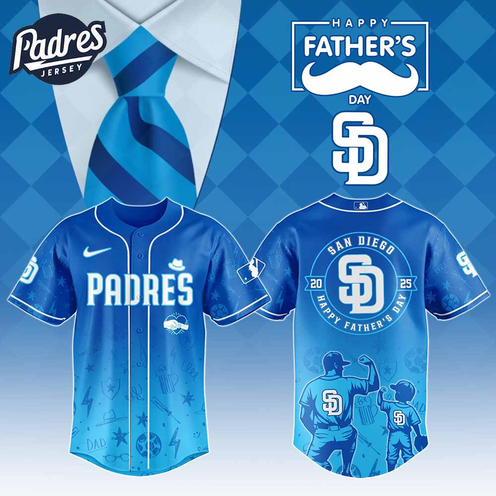 San Diego Padres MLB x Fathers Day Baseball Jersey - Padres Jersey Oasis: Elevate Your Baseball Style Game